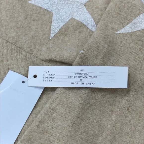 Sweet Romeo Star Knit Slouch Dolman Sweater - Picture 7 of 11